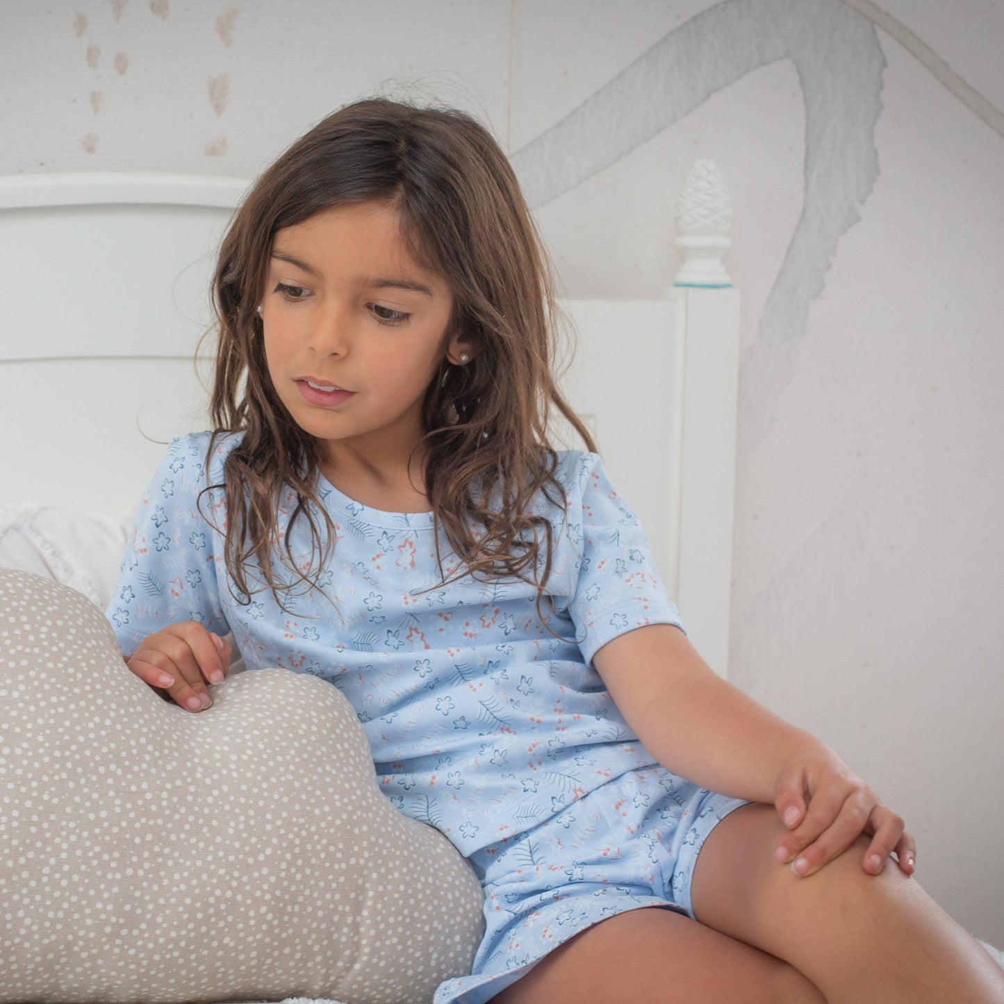 Pijama corto palmeras niña