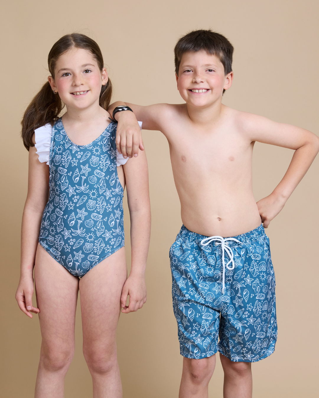 Traje de baño verano azul niño