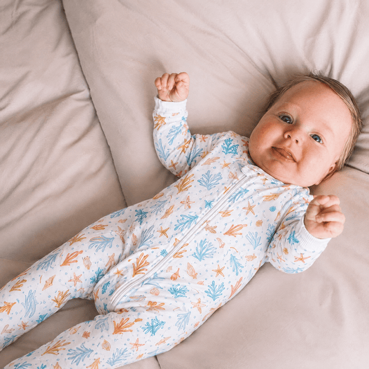 Enterito Bebé Niño Algodón Pima fondo marino - SimplyB