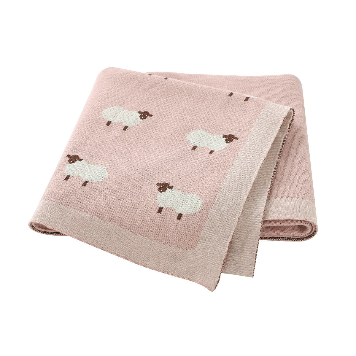 Manta bebé oveja rosado claro - SimplyB