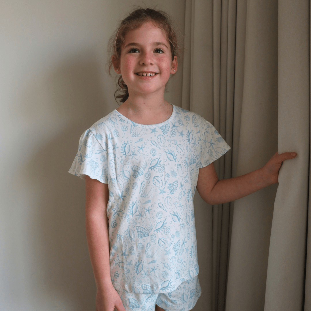 Pijama corto bajo del mar niña - SimplyB