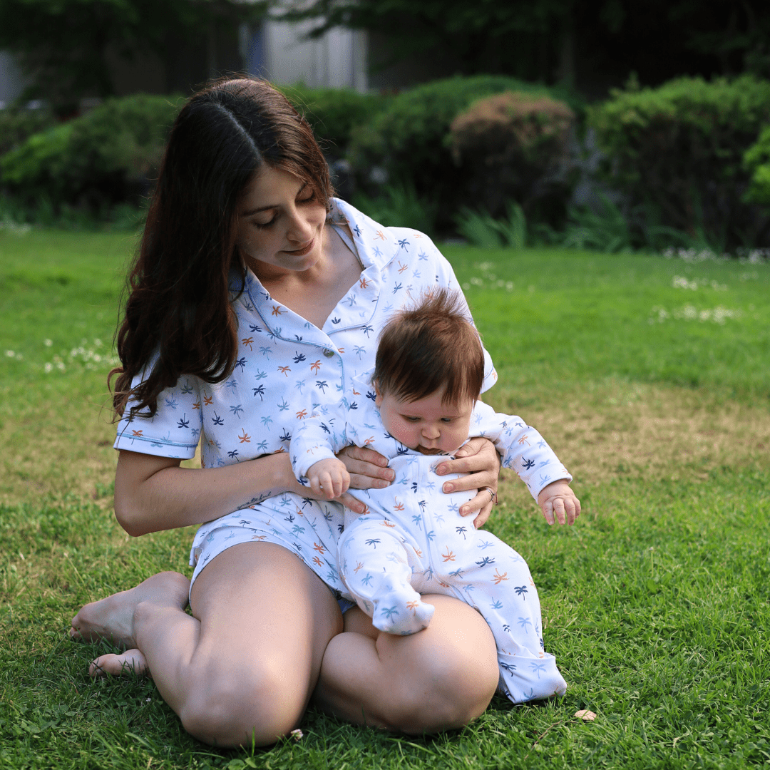 Pijama corto palmeras de colores mujer - SimplyB