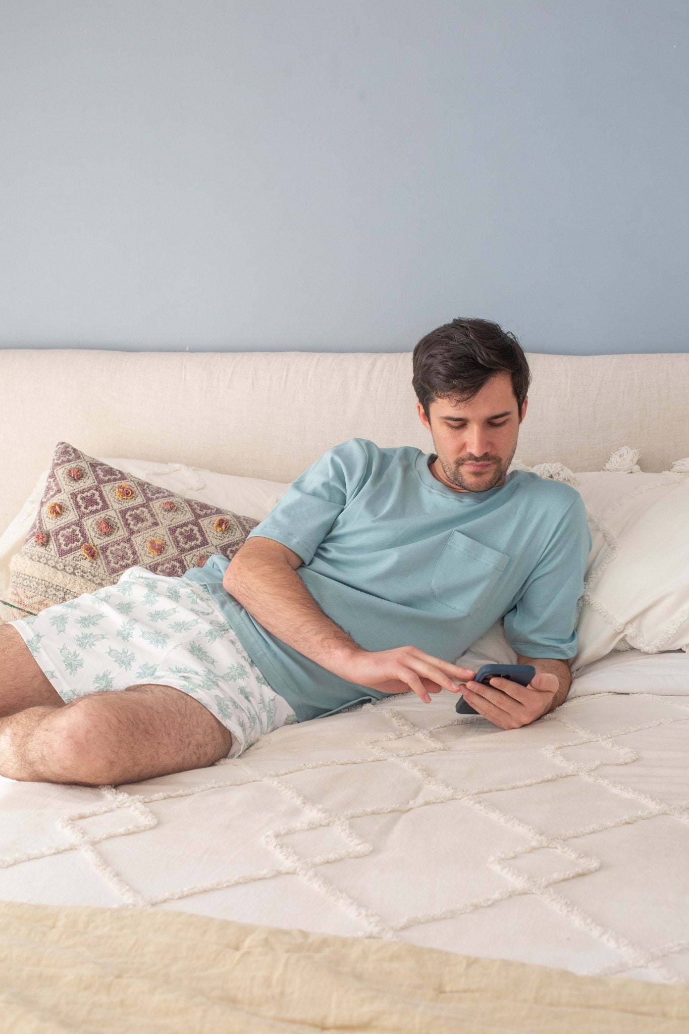 Pijama corto piñas hombre - SimplyB