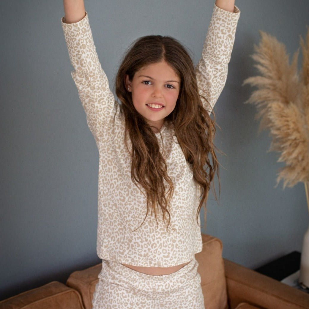 Pijama largo animal print niña - SimplyB