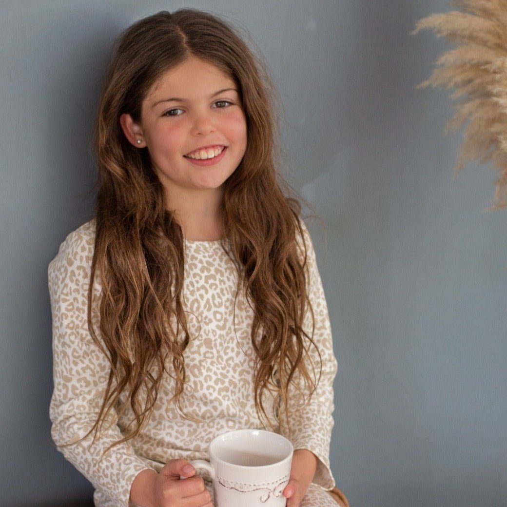 Pijama largo animal print niña - SimplyB