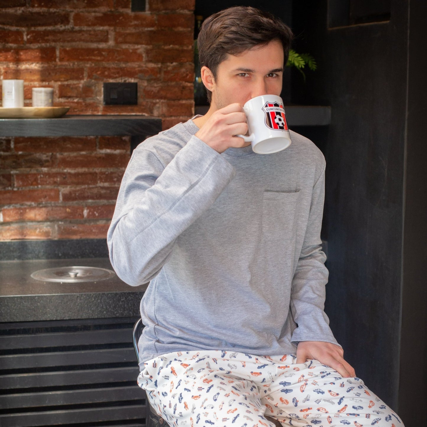 Pijama largo auto hombre - SimplyB
