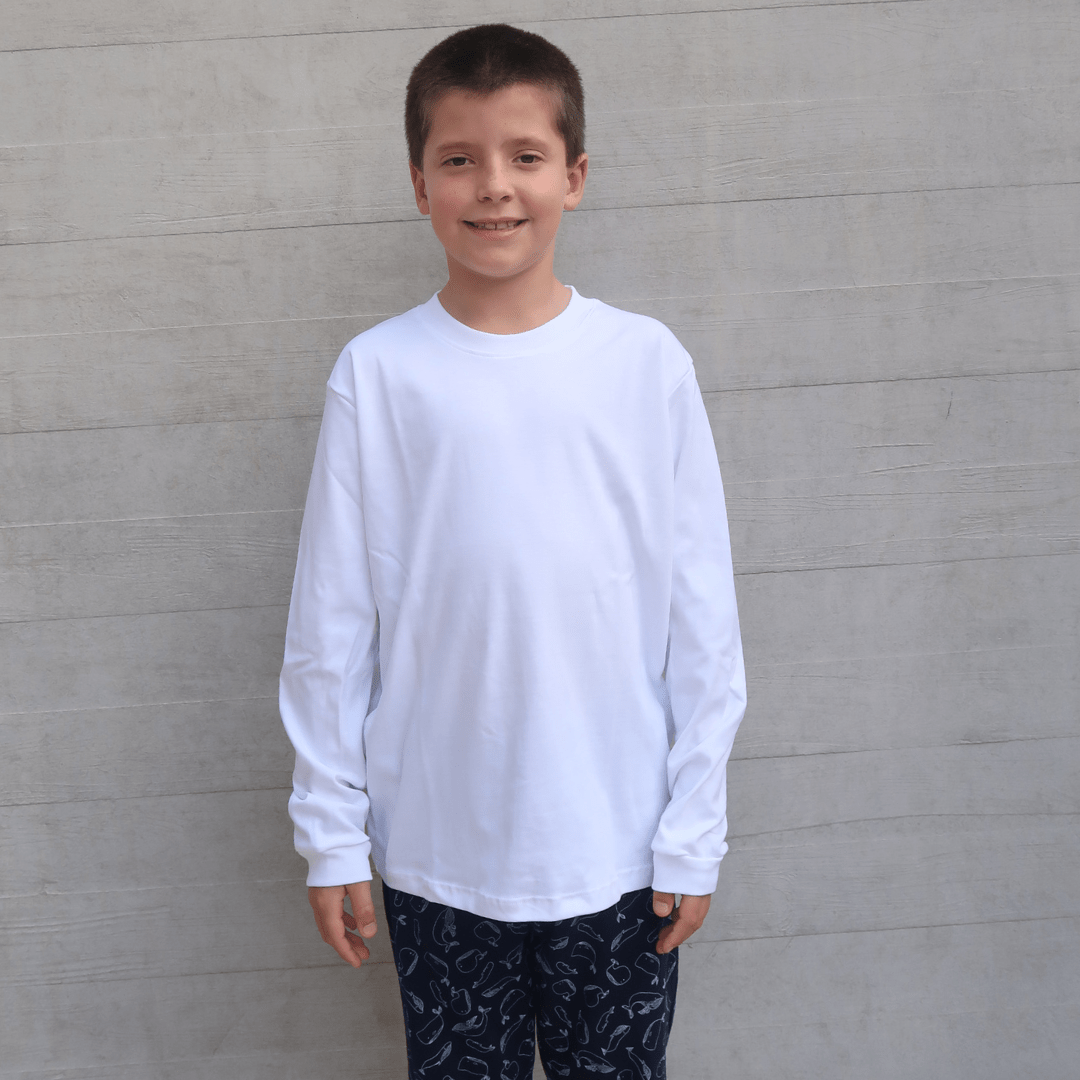 Pijama largo ballenas niño - SimplyB