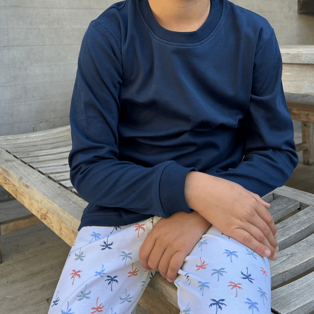 Pijama largo palmeras de colores niño - SimplyB