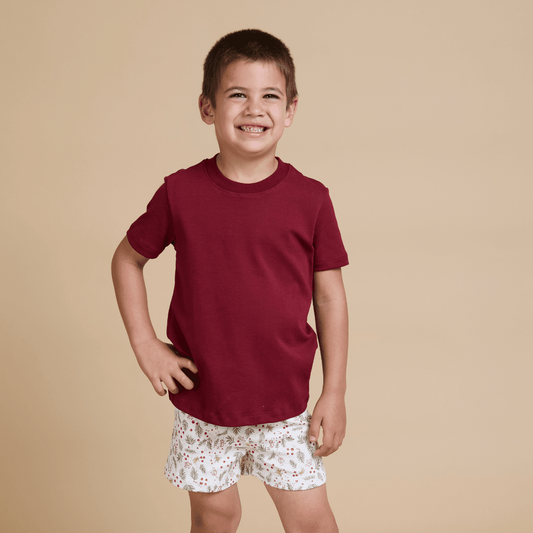 Pijama Niño Corto Algodón Pima Navideño - SimplyB