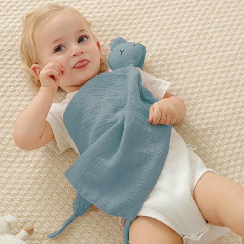 Tuto Apego Conejo Azul – Algodón 100% | SimplyB - SimplyB