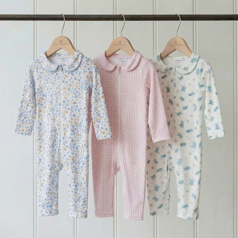 Enteritos de Bebé Algodón Pima | Cierre Fácil y Suavidad - SimplyB