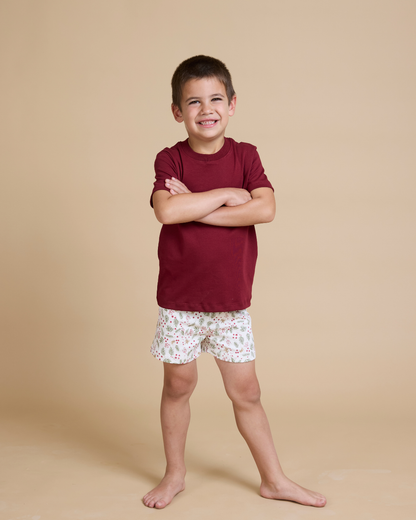 Pijama corto navideño niño