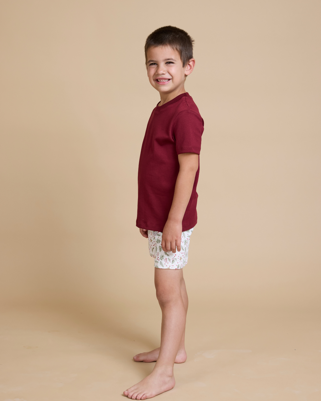 Pijama corto navideño niño