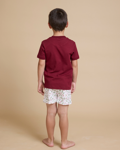 Pijama corto navideño niño