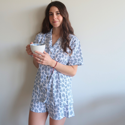 Pijama corto helecho mujer