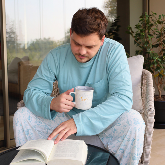 PREVENTA Pijama largo bajo del mar hombre