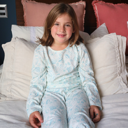 PREVENTA Pijama largo bajo del mar niña