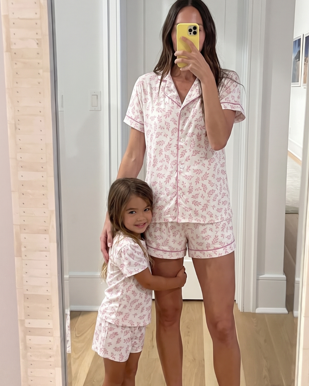 Ranita Bebé Niña Algodón Pima Hojas rosadas