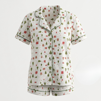 Pijama navideño regalos Mujer algodón pima