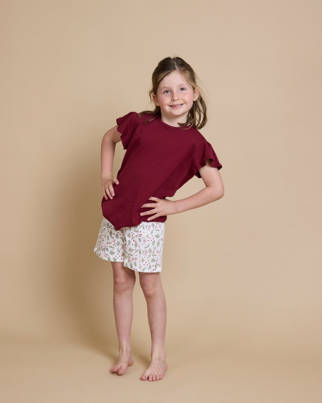 Pijama corto navideño niña