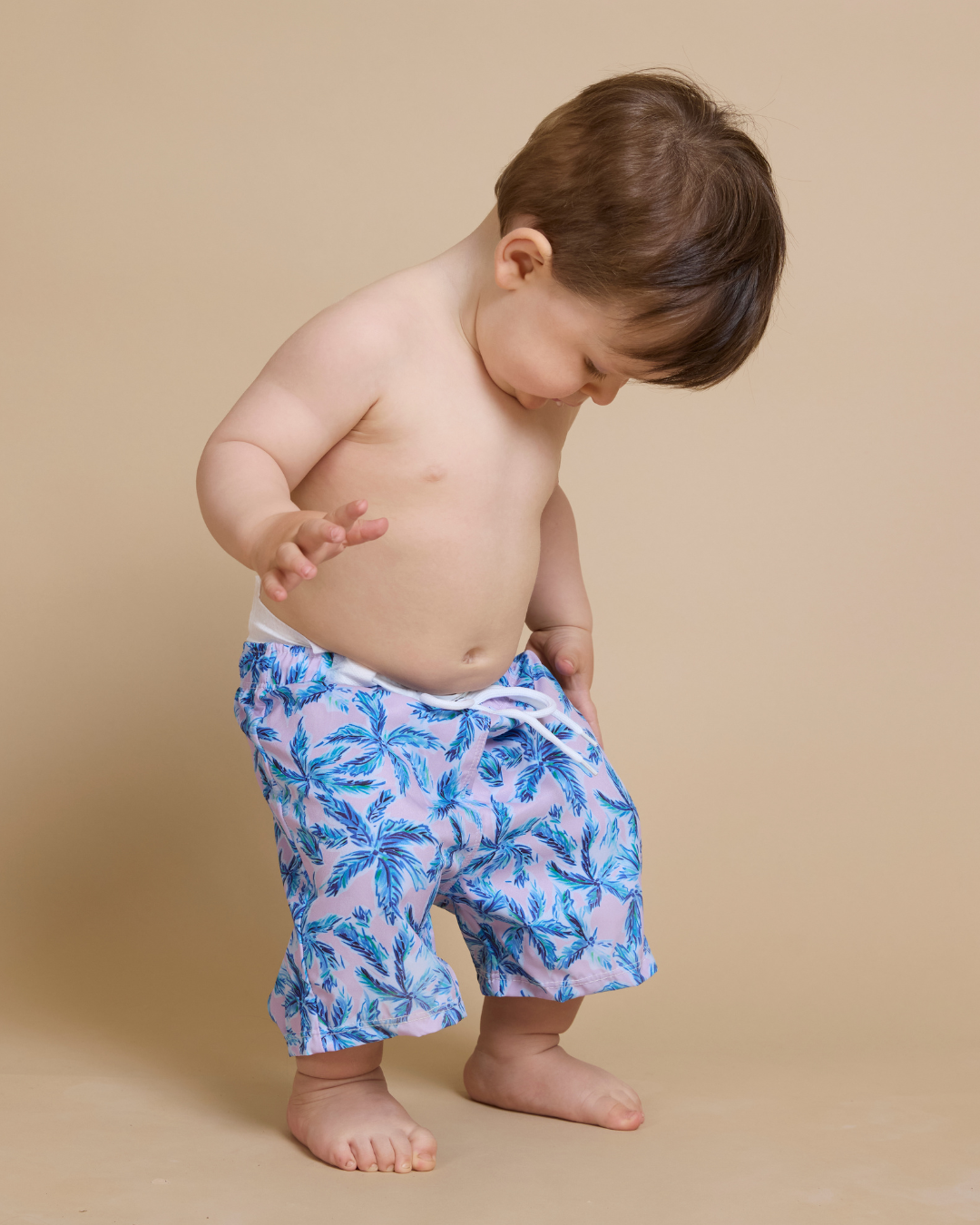 Traje de baño tropical niño