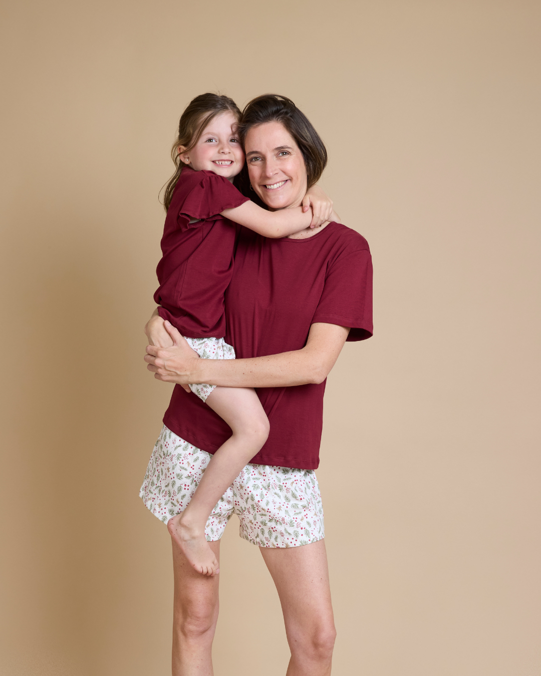 Pijama corto navideño mujer