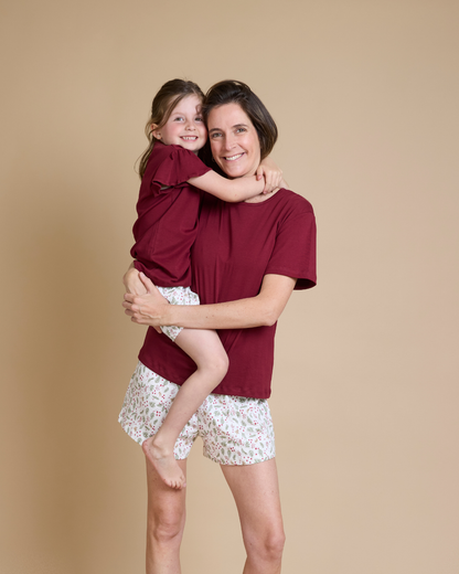 Pijama corto navideño niña