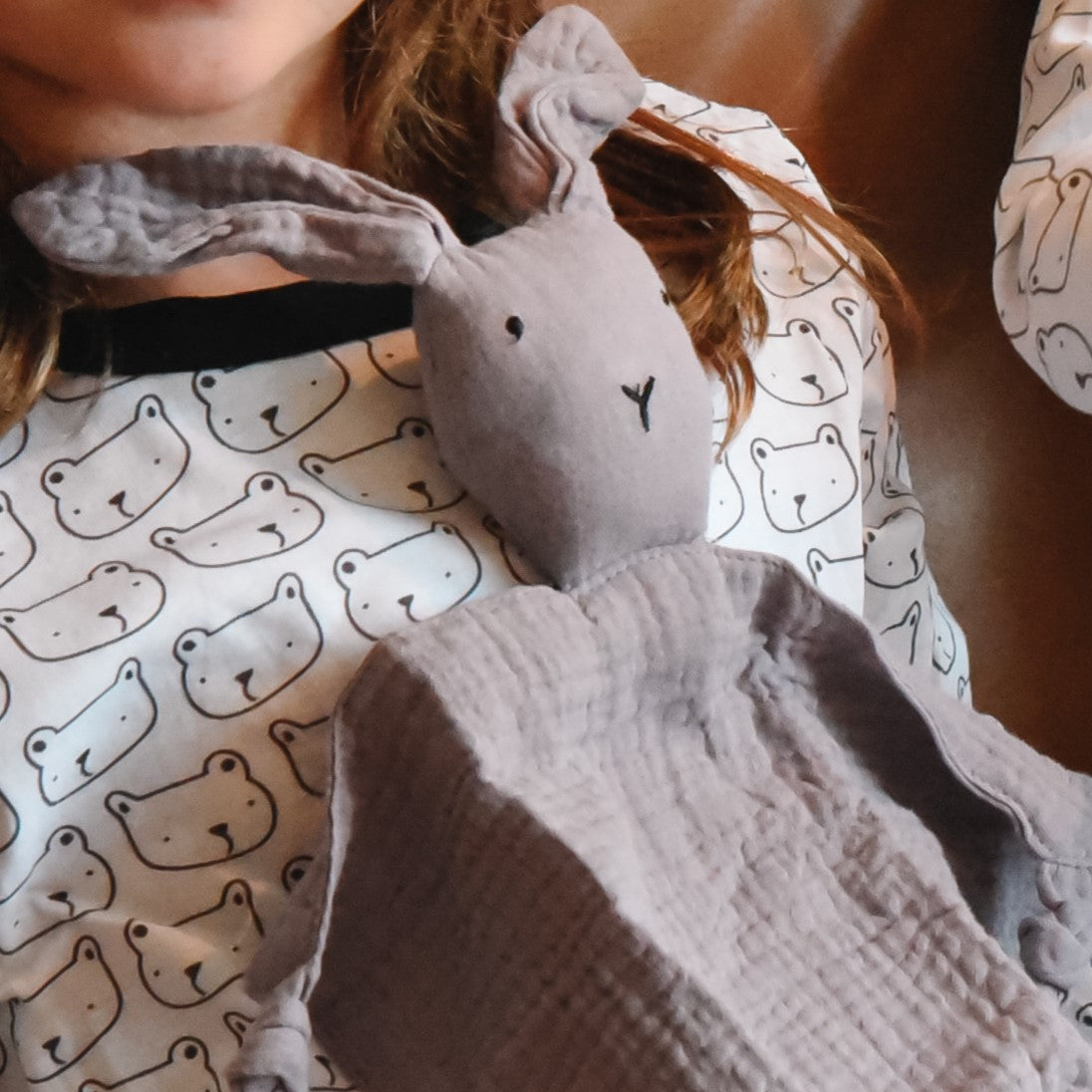 Manta bebé conejo gris – SimplyB
