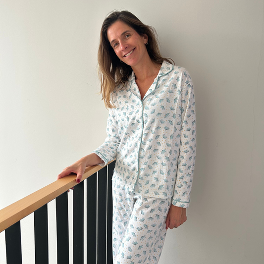 PREVENTA Pijama largo botánico mujer