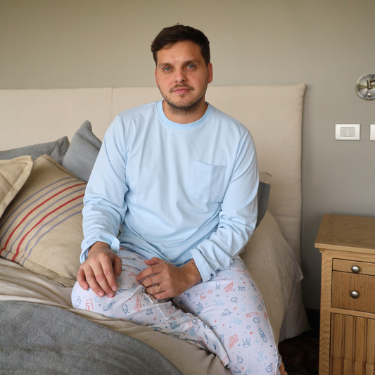Pijama largo espacio hombre