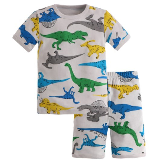 Pijama algodón dinosaurio colores verano