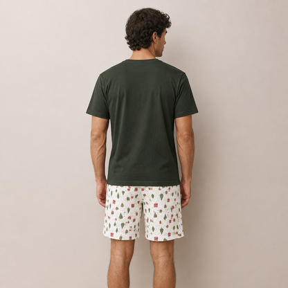 Pijama navideño regalos corto hombre
