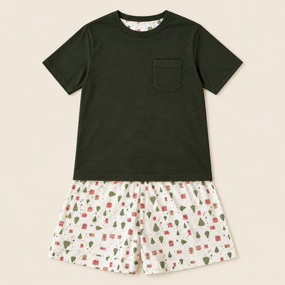Pijama navideño regalos corto hombre
