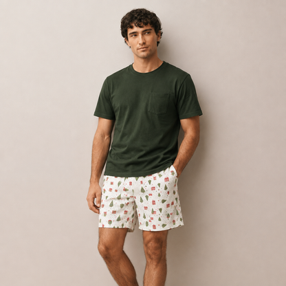 Pijama navideño regalos corto hombre