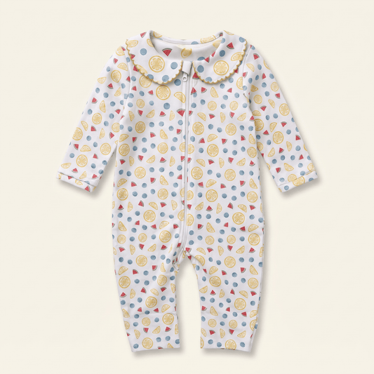 Enterito Bebé Niña Algodón Pima frutal - SimplyB