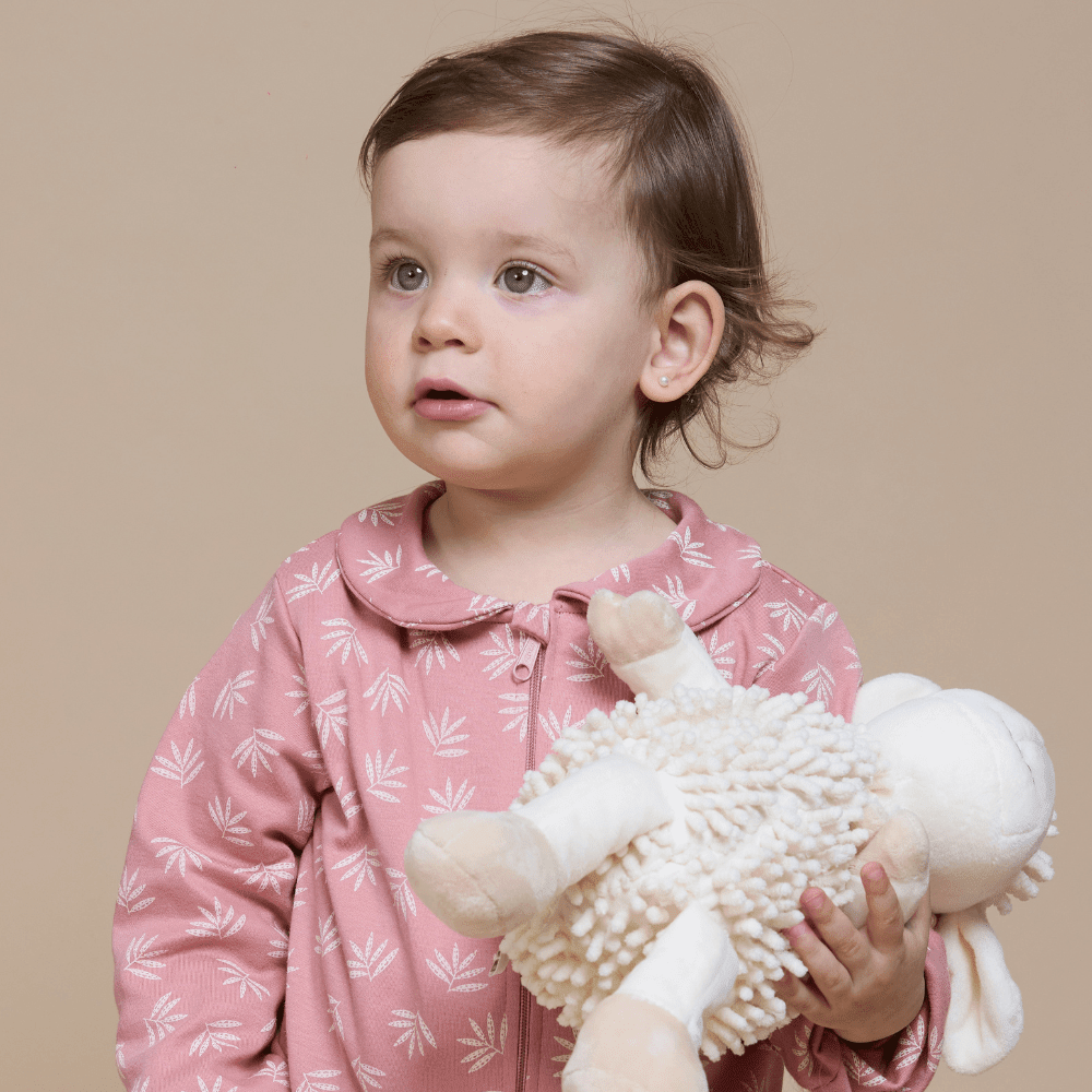 Enterito bebé niña espiga palo rosa - SimplyB