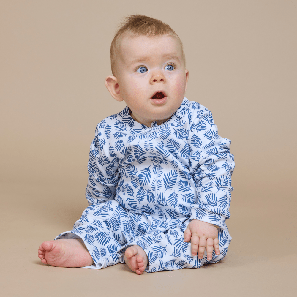 Enterito Bebé Niño Algodón Pima Helechos Azules - SimplyB