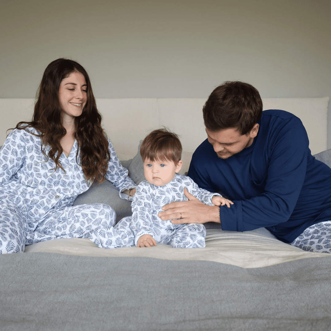 Enterito Bebé Niño Algodón Pima Helechos Azules - SimplyB