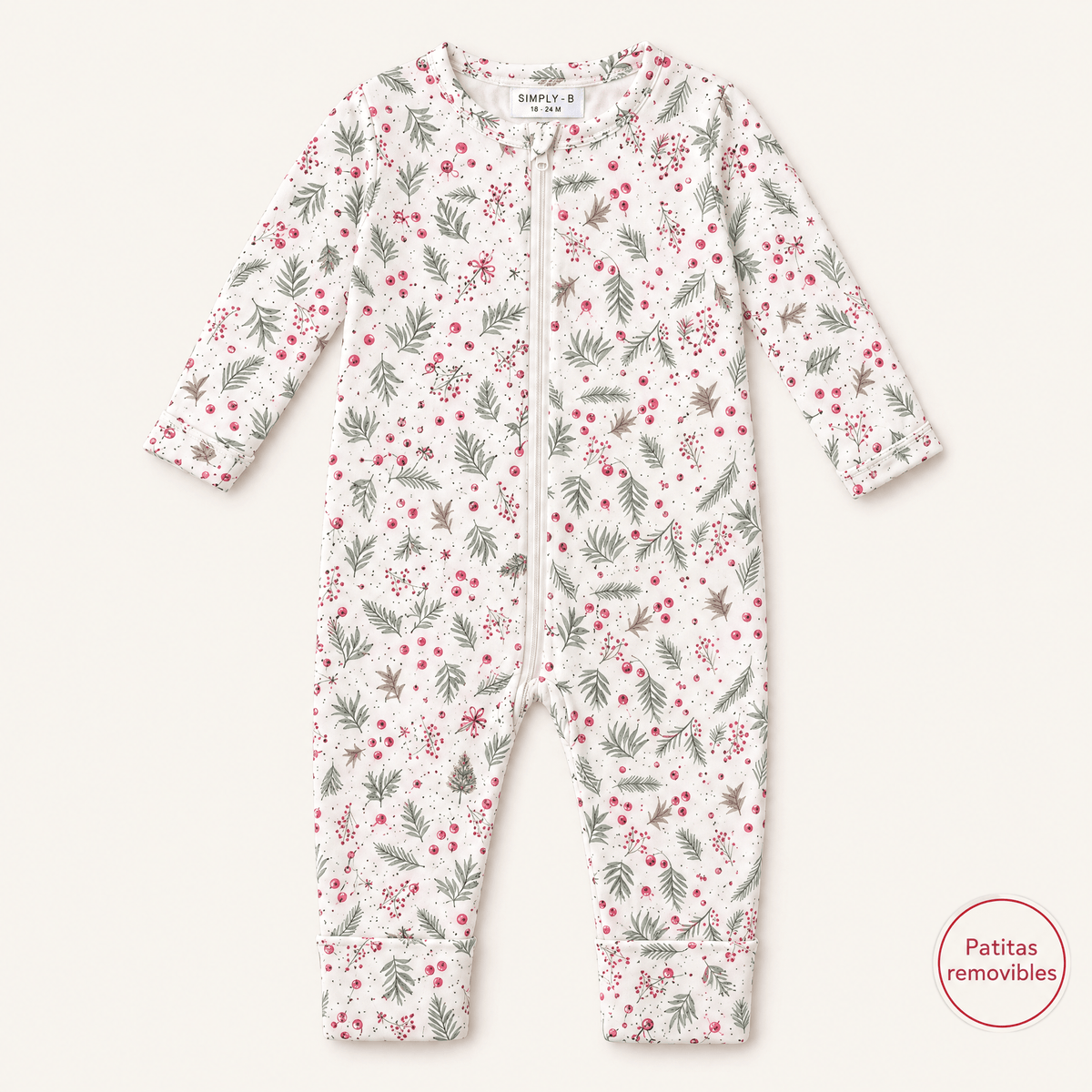 Enterito Bebé Niño Algodón Pima Navideño - SimplyB