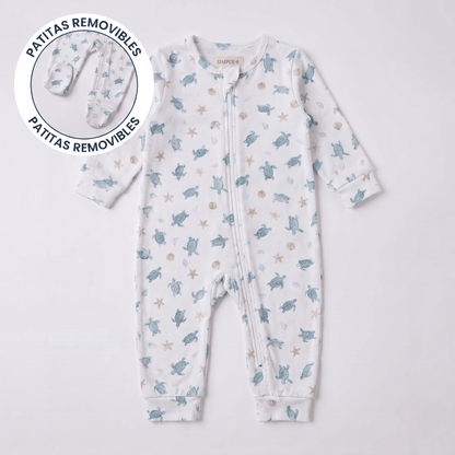 Enterito Bebé Niño Algodón Pima Tortugas Acuarela - SimplyB
