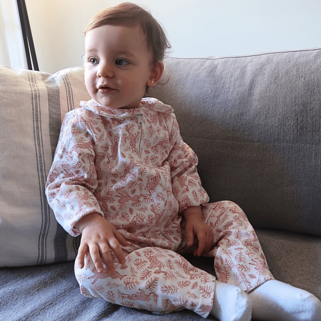 Enterito largo bebé niña África Algodón Pima - SimplyB