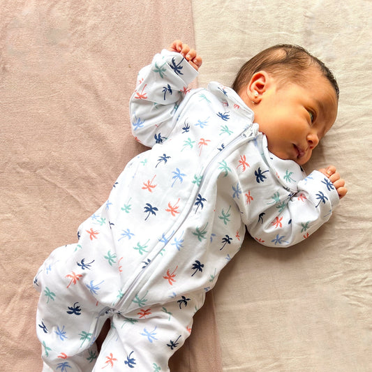 Enterito largo bebé niña palmeras de colores - SimplyB