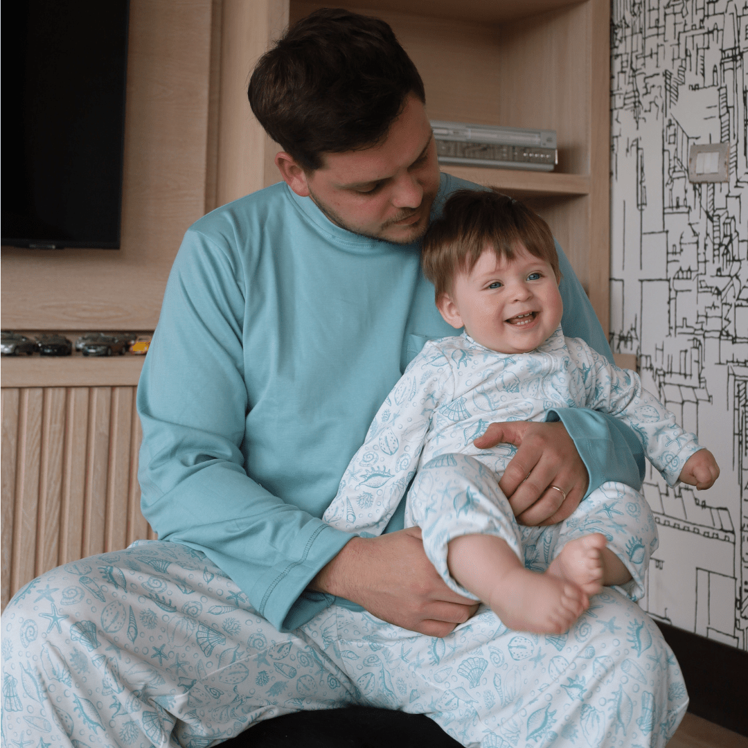 Enterito largo bebé niño bajo del mar Algodón Pima - SimplyB