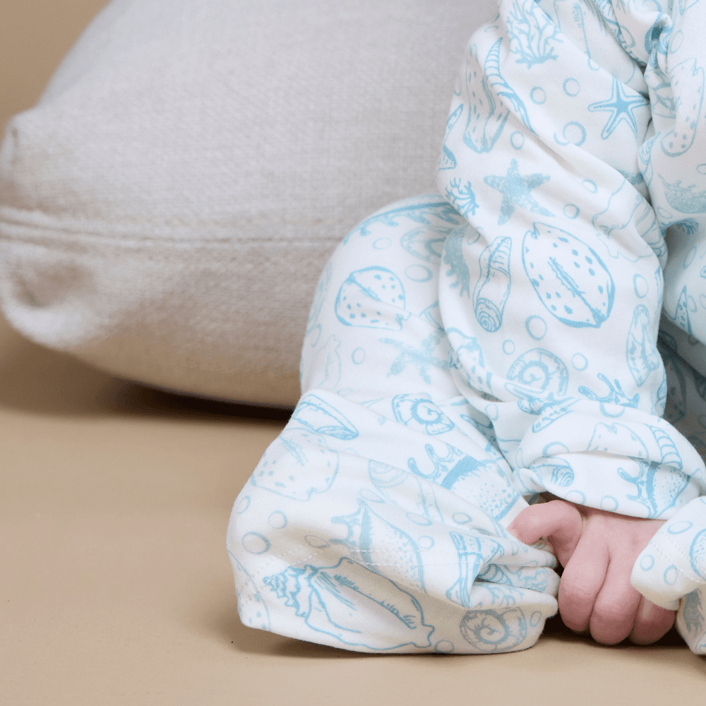 Enterito largo bebé niño bajo del mar Algodón Pima - SimplyB