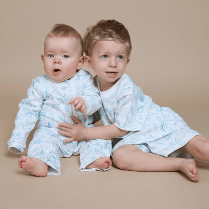 Enterito largo bebé niño bajo del mar Algodón Pima - SimplyB