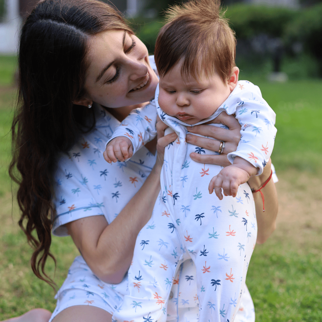 Enterito largo bebé niño palmeras de colores - SimplyB