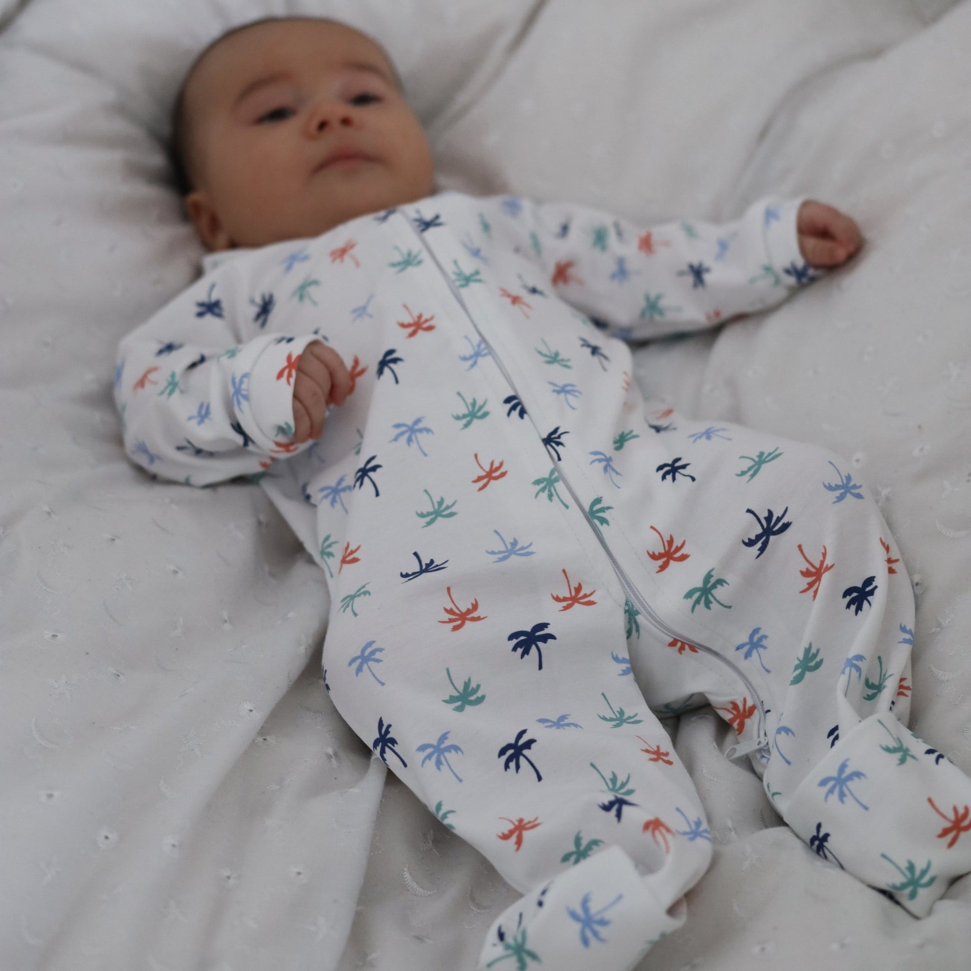 Enterito largo bebé niño palmeras de colores - SimplyB