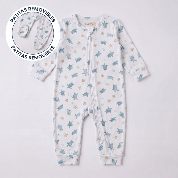 Enterito Bebé Niño Tortugas Acuarela – Algodón Pima 100% | SimplyB
