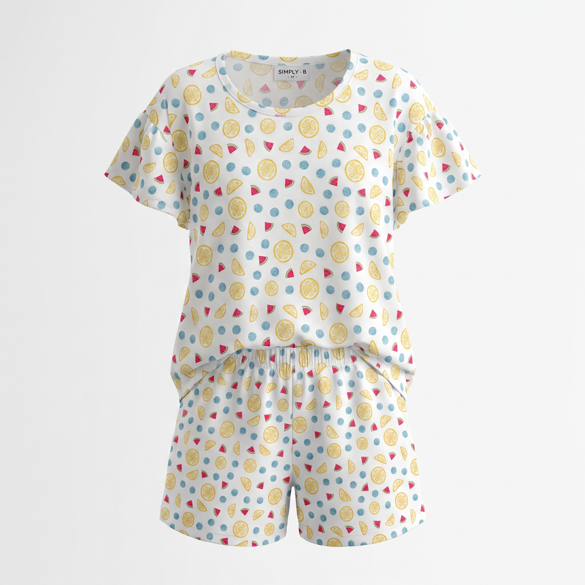 Pijama Niña Corto Algodón Frutal