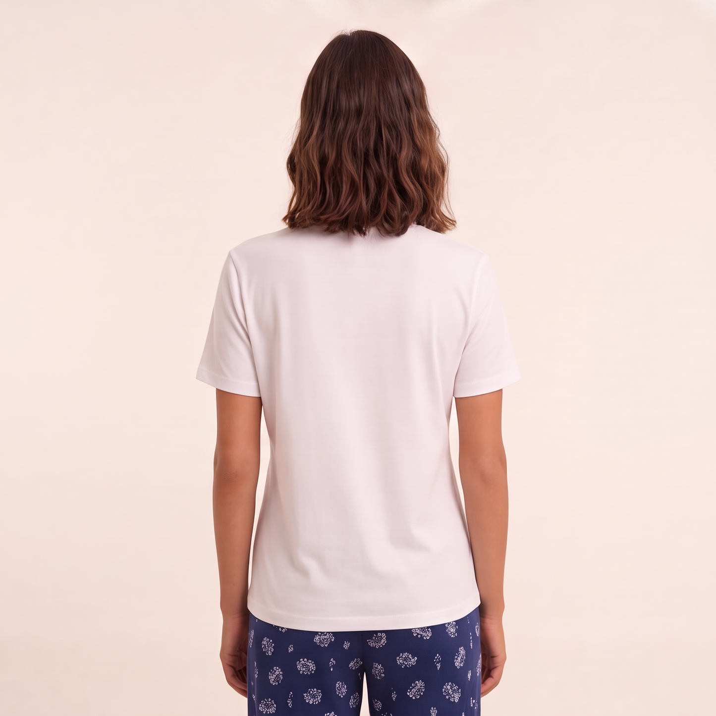 Pijama Mujer Pantalón y Polera Algodón Pima Cangrejos